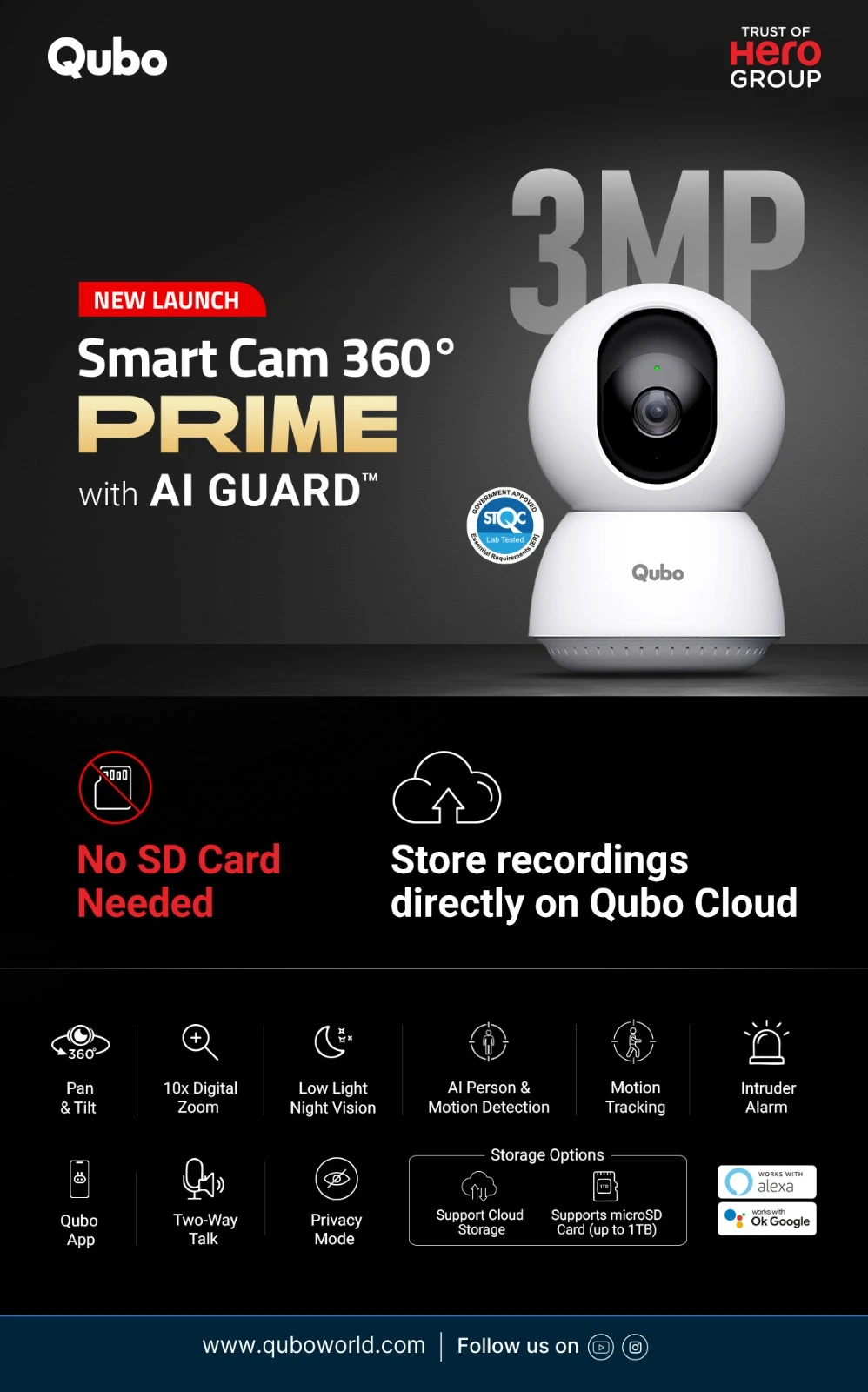 Quba 3MP indoor 360 degrees camera - Image 3